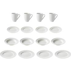 aida Groovy White Spisestel 16stk