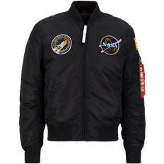 Alpha Industries MA 1 VF NASA Vintage Fit Bomber Jacket - Black/Lilac