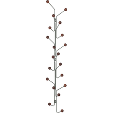 Maze Interior Bill Vertical Green/Walnut Coat Hook 22.5cm