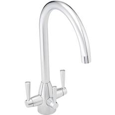 Torino Kitchen Filter Tap Twin Lever Modern Chrome