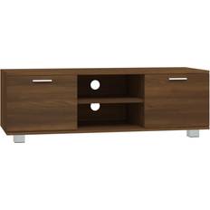 Sølv TV-borde vidaXL 342621 Brown Oak TV-bord 120x35cm