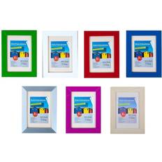 2er Pack Holz Fotorahmen 10.5x15 cm Weiß