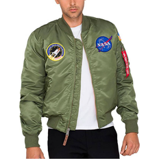 Alpha Industries MA 1 VF NASA Vintage Fit Bomber Jacket - Khaki Green