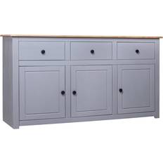 vidaXL Panama Range Grey Sideboard 135x80cm