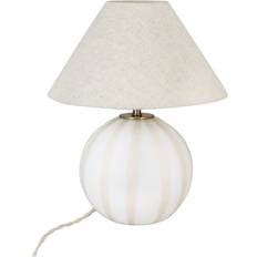 Strömshaga Belysning Strömshaga Lampfot Alba Opal Beige Vit Bordslampa