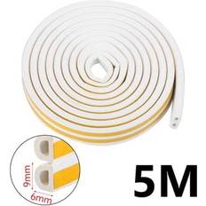 MTP Products Självhäftande EPDM Tätningslist 5m 9x6mm Vit