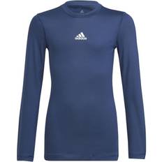 adidas Junior Techfit Long-Sleeved Football Shirt - Team Navy Blue (H23153)