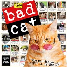 Bad Cat 365 Days 2026 Wall Calendar