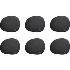aida Raw Silicone Black Glasunderlägg 6st