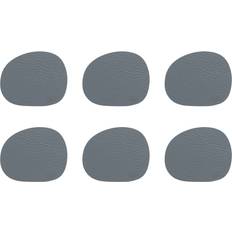 aida Raw Leather Grey Buffalo Coaster 6pcs