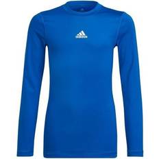 adidas Junior Techfit Long-Sleeved Football Shirt - Royal Blue (H23155)