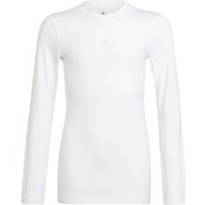 adidas Junior Techfit Long-Sleeved Football Shirt - White (H23156)