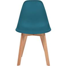 vidaXL Plastic Turquoise Kitchen Chair 82cm 2pcs