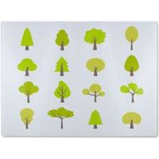 Glass Chopping Boards Tree Illustrations Designer Glass Natural One Size Chopping Board