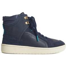 White Stuff Leather Suede Hi Top W - Blue
