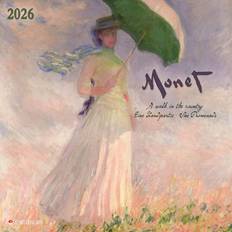 FSC (The Forest Stewardship Council) Calendars Tushita PaperArt Calendar 2026 Claude Monet A Walk in the Country 30 x 30 cm