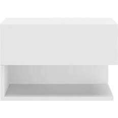 vidaXL 810953 White Bedside Table 29.5x46cm