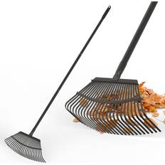 Rakes on sale Vivo Garden Rake Heavy Duty 25-tooth Metal Lawn Leveling