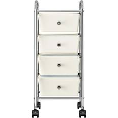 Trillebord vidaXL 320399 White Trillebord 32x36.5cm