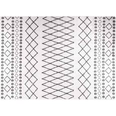 vidaXL Washable Vit, Svart 120x180cm
