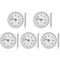 Thermometers & Weather Stations Tlily 63mm Pipe Clip-On Dial Thermometer 5Pcs Set
