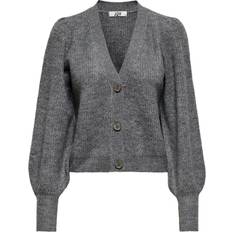 JDY Drea Knitted Cardigan - Grey/Dark Grey Melange