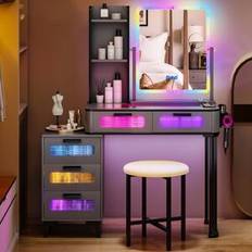 Makeup Vanity With Led Light
