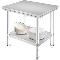 VEVOR Arbejdsbord 24 x 30 x 32 Tommer Rustfrit Stål Spisebord
