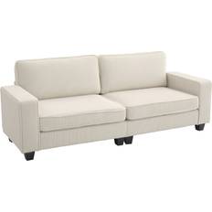 Homcom 3-sits Manchester Överdrag Fjäderkärna Soffa 3-sits