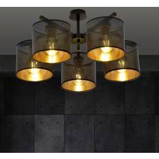 Jordan 5 Sort Guld Loftslampe Ø15 cm E27 230V Pendel