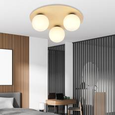 Brun Loftplafonder Kenzo 3B Loftslampe Ø14 cm E14 230V Sort Metalfinish Loftplafond