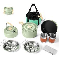 Camping Cookware Set Stainless Steel