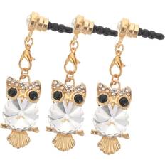 Mobile Phone Cleaning HKHBJS Owl Phone Dust Plug Set 3PCs