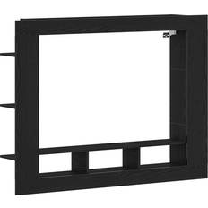 vidaXL TV Skab Vægmonteret Sort Eg 152x22x113 cm TV-bord