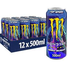 Monster Fødevarer Monster Energy Top Speed Koffeinhaltiger Drink 12 x 500 ml