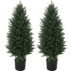 Tuja 2-pack 831 Blad 90 cm H Grön