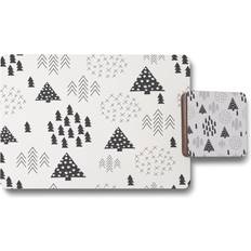 Black Coasters Scandinavian Style Christmas Dining Placemat Set Black Coaster
