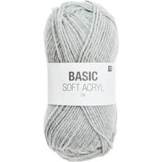Garn & Håndarbejdsudstyr Rico Design Basic Soft Acrylic DK Hellgrau 155m