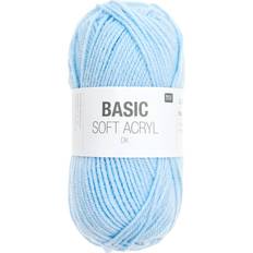 Garn & Håndarbejdsudstyr Rico Design Basic Soft Acrylic DK Hellblau 155m