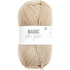 Garn & Håndarbejdsudstyr Rico Design Basic Soft Acrylic DK Beige 155m