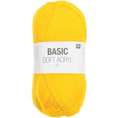 Garn & Håndarbejdsudstyr Rico Design Basic Soft Acrylic DK Gelb 155m