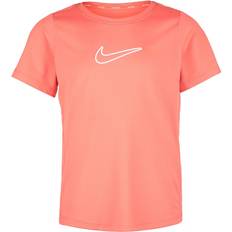 Nike Older Kid's One Fitted Dri-Fit T-shirt - Magic Ember/White