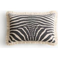 H&M Zebra Print Kissenbezug Schwarz, Beige (60x40cm)