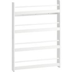 Librerie SoBuy Libreria Bianca Legno Kmb08-w 4 Ripiani L80 x a118 x 12 cm