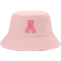 Shein 1pc Kids Y2K Style 26 Letter Pattern Fashion Bucket Hat, Versatile Sun Hat For Baby Girls, Suitable For Spring, Summer, Casual Wear, Outdoor, School, Gift