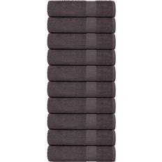 OEKO-TEX Bath Towels vidaXL Towels 10 pcs Anthracite 100x150 cm 360 gsm Bath Towel Grey