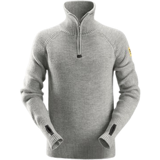 Snickers Workwear ½ Zip Wool Sweater - Grey Melange