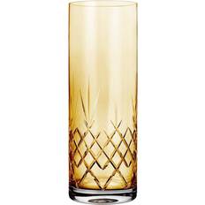Krystal Vaser Frederik Bagger Crispy Love 2 Citrine/Yellow Vase 25.5cm