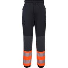 Portwest KX341 PW3 Flexi Joggers - High-Vis Black/Orange