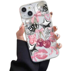 Shein Retro Patchwork Pattern Case for iPhone 16